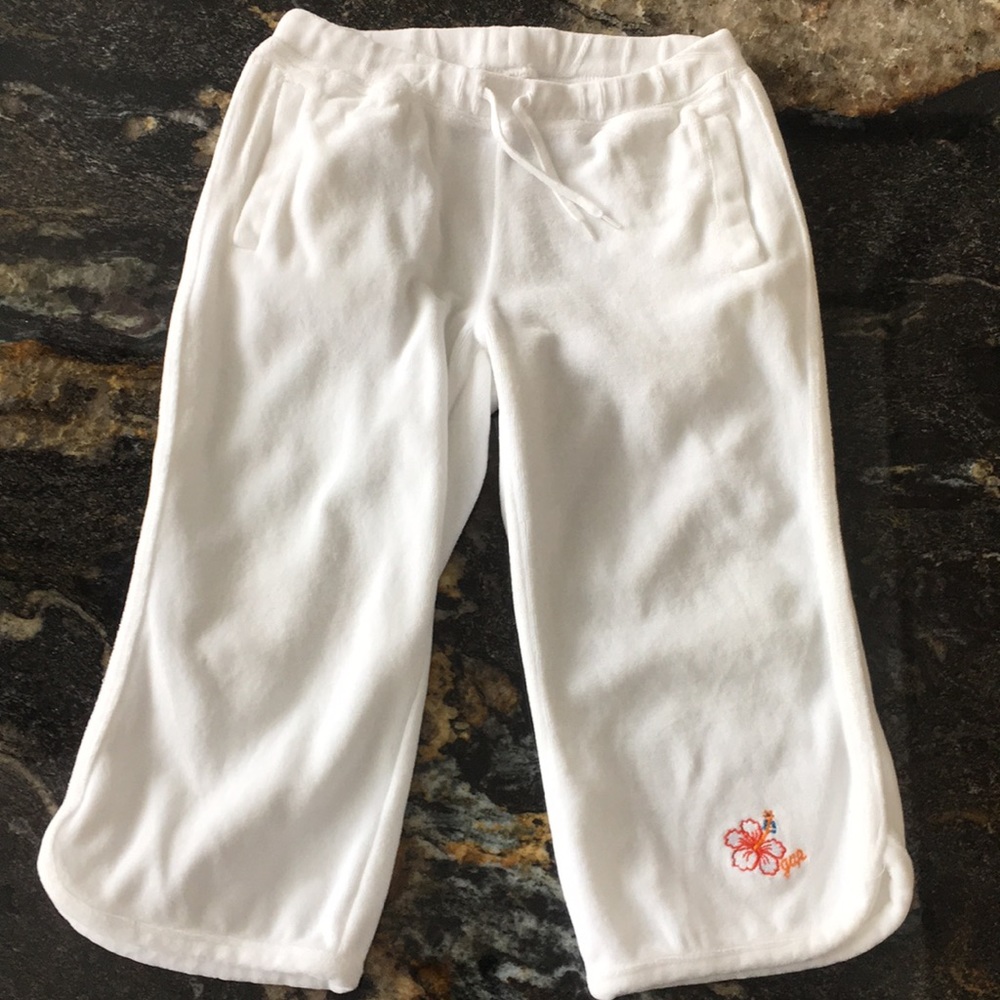 Gap Kids White crop sweatpants